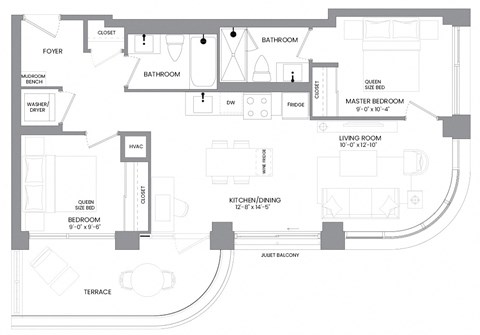 a floor plan of a house with a lot of floor space and a large area